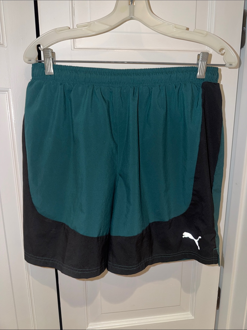 Puma Men’s Teal and Black Athletic Shorts
